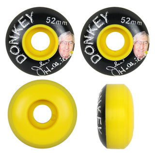 52mm 99A Wheels Donkey Super Slim Yellow (27mm Wide) Set of 4