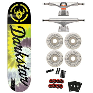 Darkstar Skateboard Contra Yellow 8.0" with Independent Trucks, Spitfire Wheels