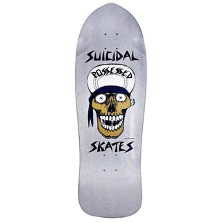 Dogtown Skateboard Deck SS Punk Skull Silver Dip 10.12" x 30.82"