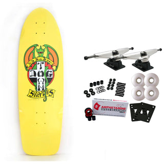 Dogtown Old School Skateboard Complete OG Red Dog 70's Classic Yellow 9" x 30"