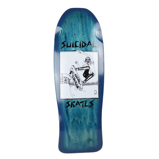 Dogtown Skateboard Deck Suicidal Skates Pool Skater Blue Fade Blue 10.12" x 30.32" Old School