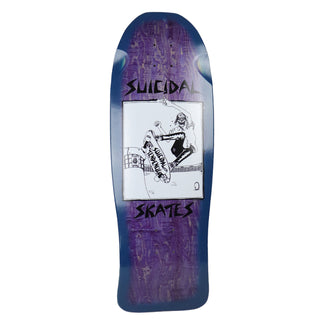Dogtown Skateboard Deck Suicidal Skates Pool Skater Blue Fade Purple 10.12" x 30.32" Old School