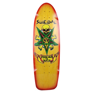 Dogtown Skateboard Deck Possessed to Skate 70s Yellow/Black Green 9" x 30"