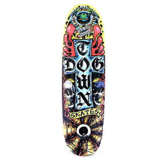 Dogtown Skateboard Deck Red Dog RxCx Egg Black/Yellow 9.0" x 31.95"