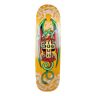 Dogtown Skateboard Deck Red Dog Smoking Dragon Orange 9" x 32.575"