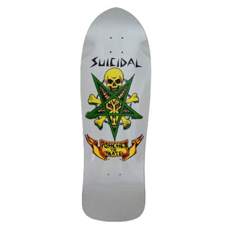 Dogtown Skateboard Deck Suicidal Skates Possessed to Skate Reissue Silver Dip 10.125" x 30.825"