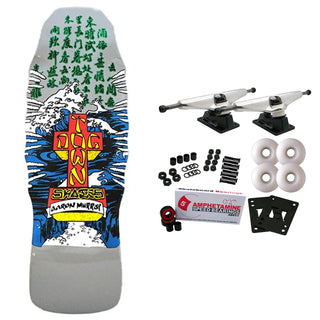 Dogtown Skateboard Complete Aaron Murray Fingers 80s Reissue Grey/Blue Pearl 10.219" x 30.91"