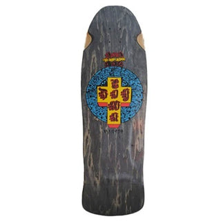 Dogtown Skateboard Deck Red Dog Mid Size Crisis 80s Reissue Black Stain 10.25" x 32"