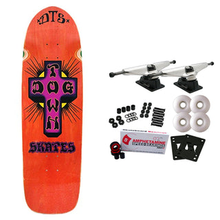 Dogtown Skateboard Complete Bigger Boy Orange Stain/Purple Corss 9.523" x 32.366"