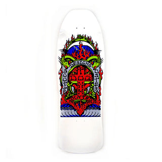 Dogtown Skateboard Deck Scott Oster 80s Reissue Gloss White/Blue Pearl 10.361" x 30.754"