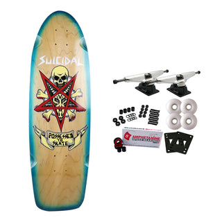 Dogtown Skateboard Complete Possessed to Skate 70s Natural/White Black 9" x 30"