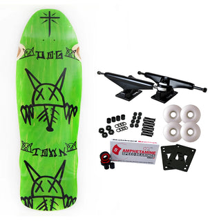 Dogtown Complete Rat Face Green 10.5" x 30.87" Old School