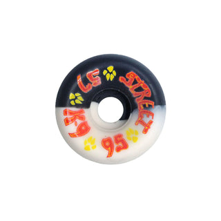 Dogtown Skateboard Wheels 57mm K-9 80's Street 95A Black/White Old School