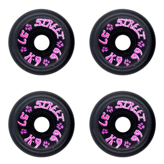 Dogtown Skateboard Wheels 57mm K-9 80's Street 99A Black Old School
