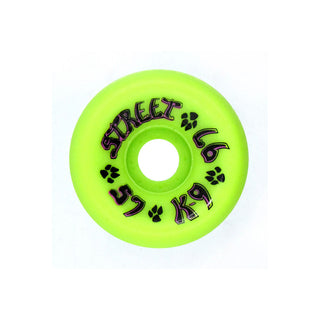 Dogtown Skateboard Wheels 57mm K-9 80's Street 97A Lime Green Old School
