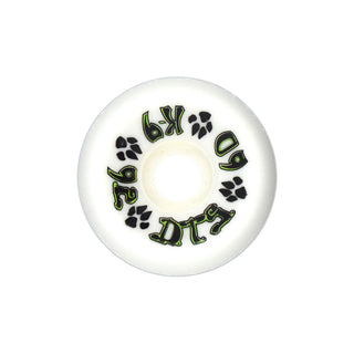 Dogtown Skateboard Wheels 60mm K-9 80's 92A White Old School