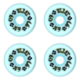 Dogtown Skateboard Wheels 60mm K-9 80's 97A Light Blue Old School
