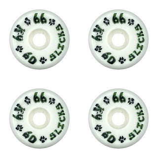Dogtown Skateboard Wheels 60mm K-9 Slicks 99A White