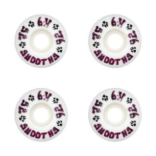 Dogtown Skateboard Wheels 52mm K-9 Smooths 92A White