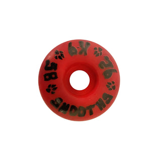 Dogtown Skateboard Wheels 58mm K-9 Smooths 92A Cherry Bomb Red