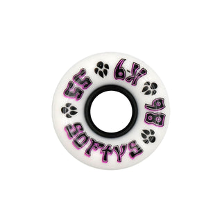 Dogtown Skateboard Wheels 55mm K-9 Softys 86A White