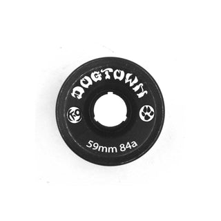 Dogtown Skateboard Wheels 59mm K-9 Premium Cruiser 84A Clear Black