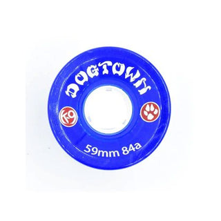 Dogtown Skateboard Wheels 59mm K-9 Premium Cruiser 84A Clear Blue