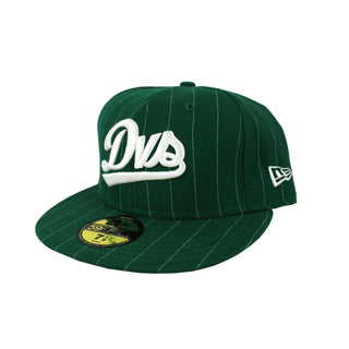 DVS Skateboard Hat Striped Green Fitted 7 1/8"