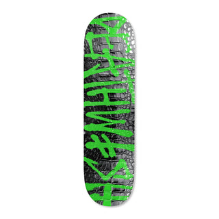 Deathwish Skateboard Deck Jade Gator Black/Green 9.0" x 32"