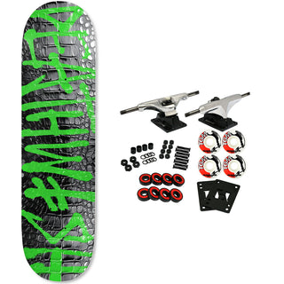 Deathwish Skateboard Complete Jade Gator Black/Green 9.0" x 32"