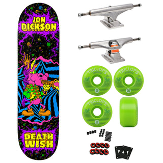 Deathwish Premium Skateboard with Indy Trucks and Triclops Wheels 8.38" Dickson Lords of the Underworld