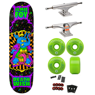 Deathwish Premium Skateboard with Indy Trucks and Triclops Wheels 8.5" Foy Lords of the Underworld
