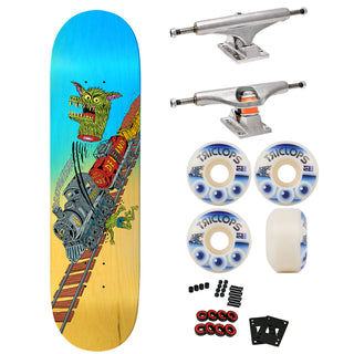 Deathwish Premium Skateboard with Indy Trucks and Triclops Wheels 8.38" Delfino Full Heat