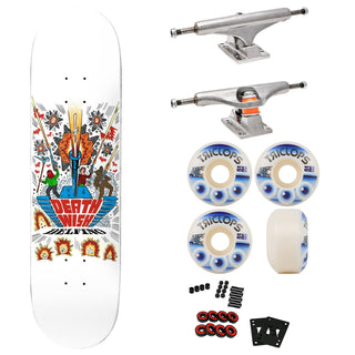 Deathwish Premium Skateboard with Indy Trucks and Triclops Wheels 8.38" Pedro Delfino Deathwitch Trials
