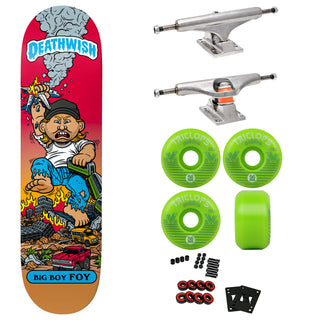 Deathwish Premium Skateboard with Indy Trucks and Triclops Wheels 8.25" Foy Low Life Kids