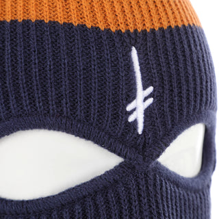 Deathwish Skateboards Beanie Gang Logo Ski Mask Navy/Orange