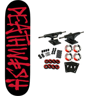 Deathwish Skateboard Complete Deathspray Black/Red 8.25" x 31.5"