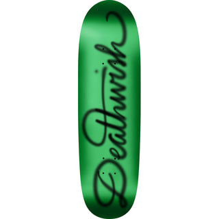 Deathwish Skateboard Deck Ellington East 76th Egg Green Glitter 9.125" x 31.6"