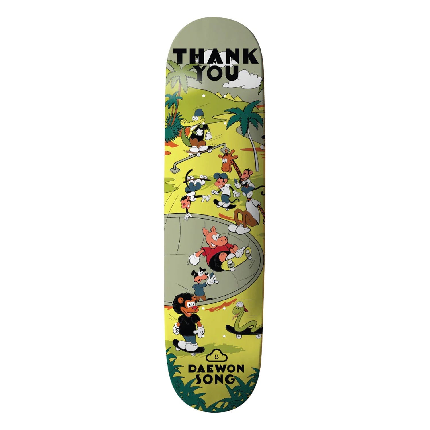 Thank You Skateboard Deck Daewon Song Skate Oasis 7.75