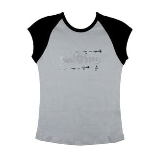 Darkstar Womens T-Shirt Ruincap Silver - Youth Kids Small