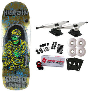 Heroin Premium Complete Skateboard Dead Dave KO2 Mummy 10.125" Ft. Ace/Spitfire/Quantum