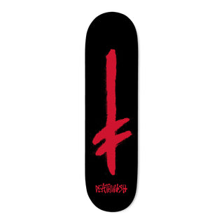 Deathwish Skateboard Deck Gang Spray Black/Red 8.0" x 31.5"