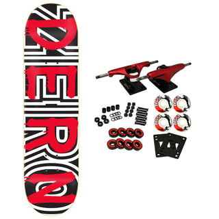 Zero Skateboard Complete Kanaan Dern Signature Bold Black/Red 8.25" x 31.9"