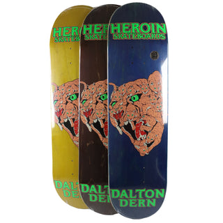 Heroin Skateboard Complete Dalton Dern Panther (Assorted) 8.5" x 32"