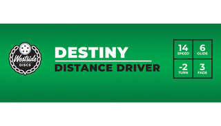Westside Disc Golf VIP Ice Destiny Distance Driver 14/6/-2/3 White/Oil Slick 171 grams