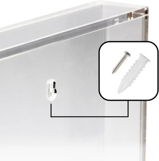 MVP Disc Golf Disc Frame - Crystal Clear Acrylic Display Case with Mounting Hardware