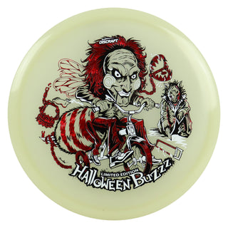 Discraft Disc Golf 2026 Mega Glo Halloween Buzzz White/Red Shatter 177-180g