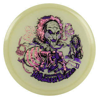 Discraft Disc Golf 2026 Mega Glo Halloween Buzzz Purple/Pink Hearts 177-180g