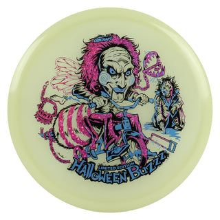 Discraft Disc Golf 2026 Mega Glo Halloween Buzzz Slate/Purple Shimmer 173-174g