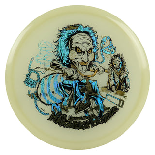 Discraft Disc Golf 2026 Mega Glo Halloween Buzzz Gold/Teal Waves 177-180g